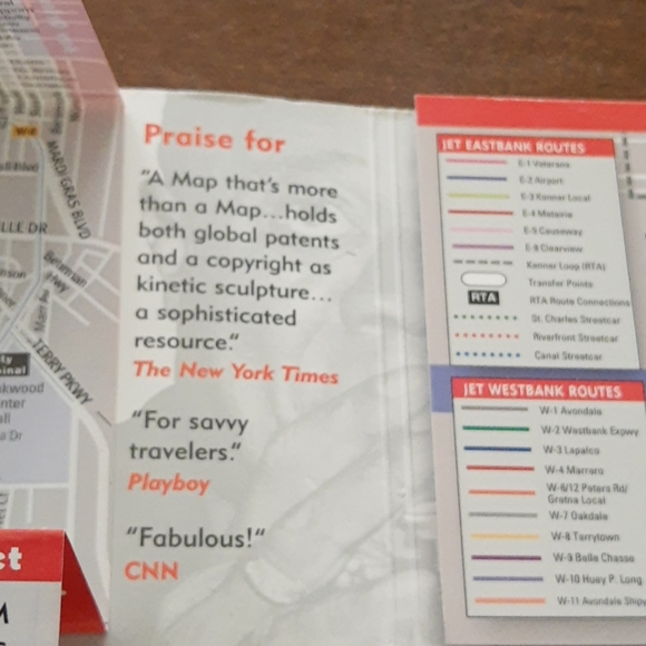 New Orleans vanDam UNFOLDS laminated map - Picture 3 of 5